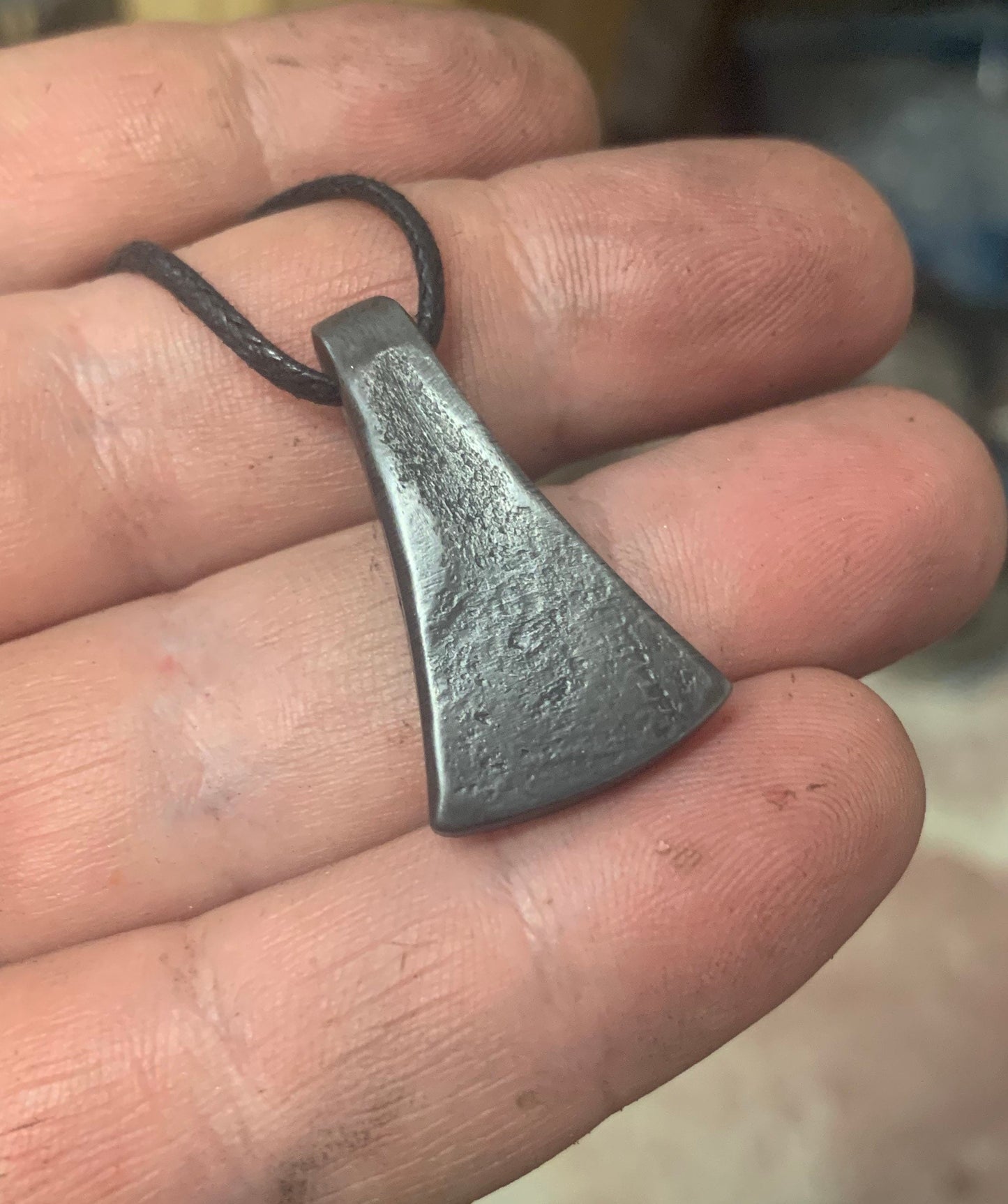 Hand Forged Mjölnir Steel Viking Pendant, Viking Gifts for Him, Viking Gifts for Her,