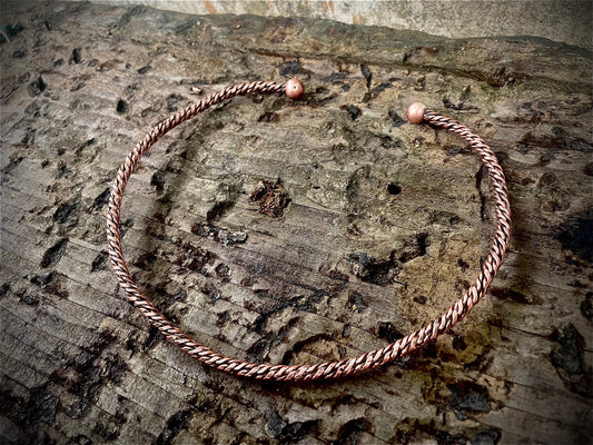 Orme Made Viking Celtic Neck Torc - Made in Copper, Bronze, Sterling Silver, 9ct Gold