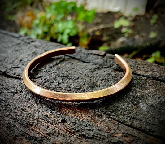 V Shaped Solid Copper, Bronze or Fine Silver Cuff Bracelet, Men’s or Womens Copper Cuff Bracelet, Gift for him, Gift for her