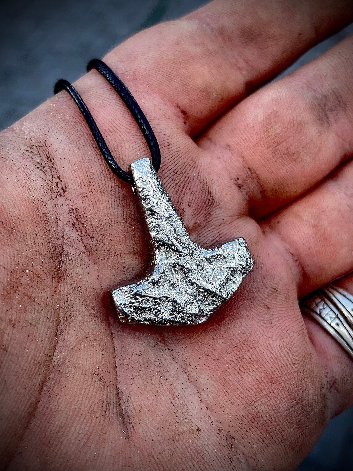 Orme Made Textured English Pewter Mjolnir, Thors Hammer