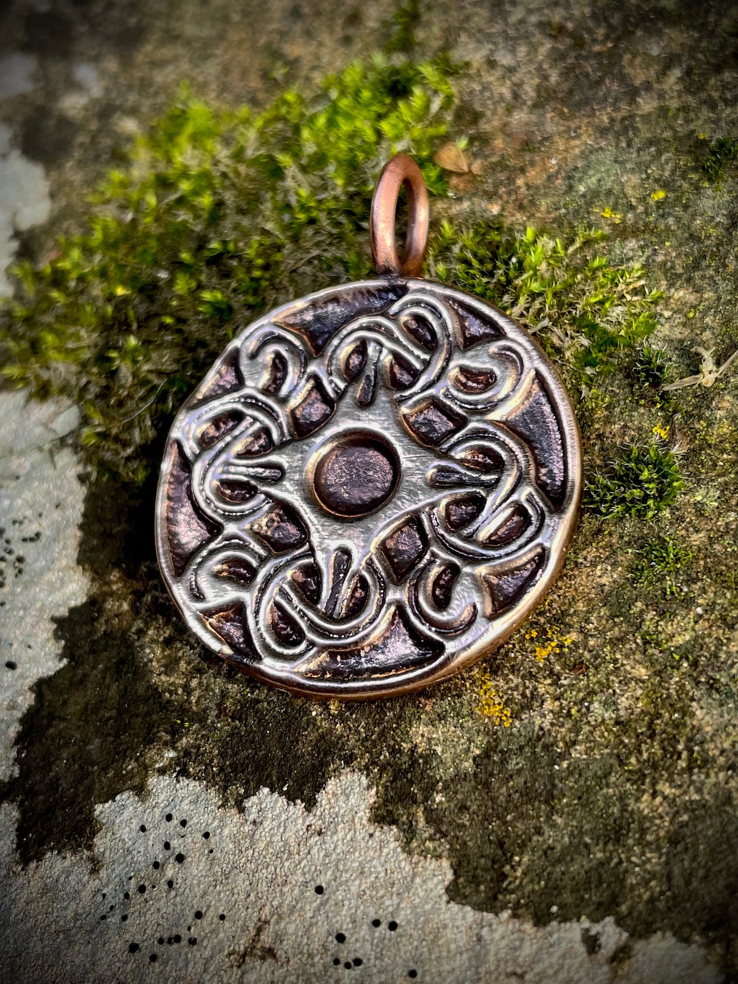 Viking Celtic Knot Pendant in Bronze or Silver