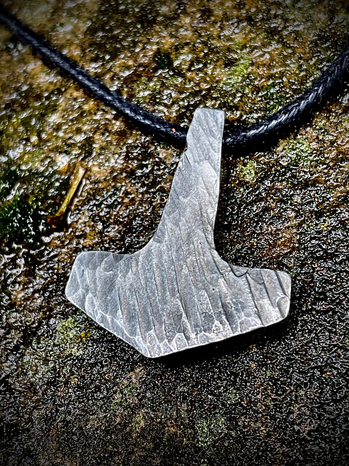 Orme Made English Pewter Hammered Textured Mjolnir, Thors Hammer