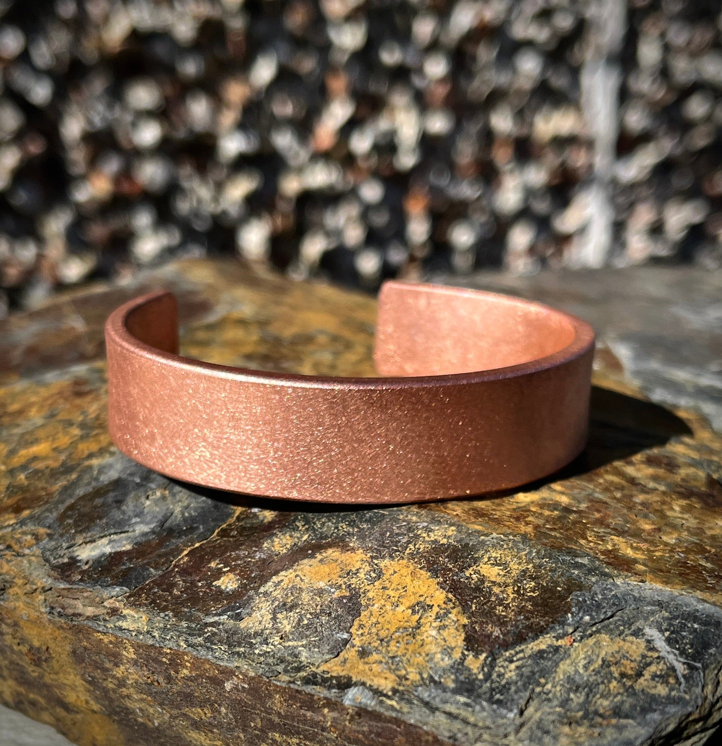 Forged Solid Chunky Copper Cuff, Brushed Satin Finish Bracelet, Mens or Womens Cuff Bracelet, Gift For Him, Gift For Her